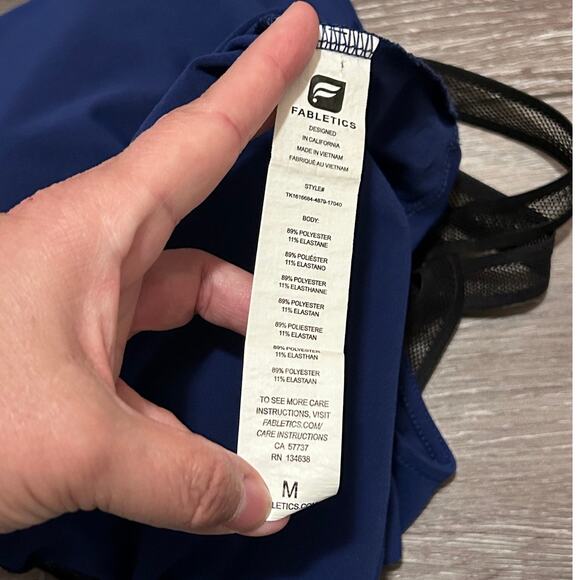 Fabletics Blue Peyton Tank Women's Size M - Picture 7 of 7